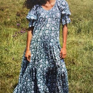 Daughters of India Sahana Gown- Forest